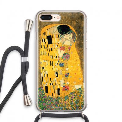 Der Kuss: iPhone 8 Plus Transparant Hoesje met koord