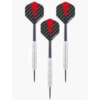 4x Set van 3 dartpijlen Longfield darts nickel silver 24 grams