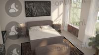 Standaard boxspringset 140 x 200 cm- stofkleur 1749