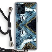 Golden Fox: Oppo Find X3 Transparant Hoesje met koord