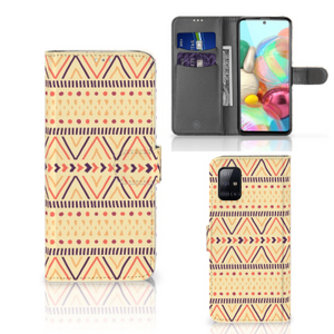 Samsung Galaxy A71 Telefoon Hoesje Aztec Yellow