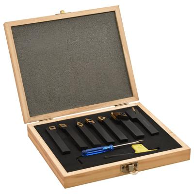 VidaXL 12-delige draaigereedschapsset indexeerbaar 80 mm 12x12 mm