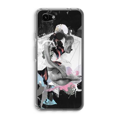 Camouflage de sommeil: Google Pixel 3a Transparant Hoesje