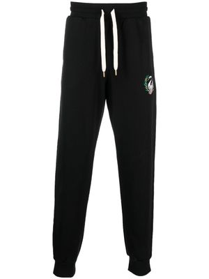 Casablanca pantalon de jogging à logo brodé - Noir