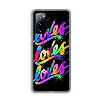 Loves: Samsung Galaxy S20 FE / S20 FE 5G Transparant Hoesje