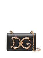 Dolce & Gabbana sac à bandoulière DG Girls en cuir - Noir