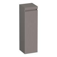 Brauer Joy - Wavy - Hoge Kast - 120 cm - 1 Deur - Greeploos - Linksdraaiend - Mat Taupe