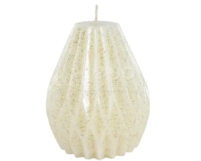 Kaars 9cm Wol Wit