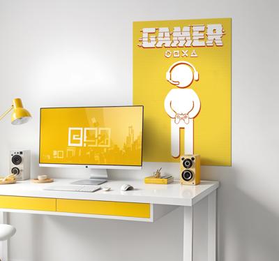 Speler icoon videogameposter
