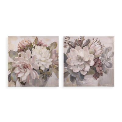 Schilderij Versa Blommor 2,5 x 40 x 40 cm