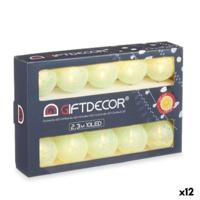 LED-lichtkrans Gift Decor Groen 2,3 m 31 x 20 x 6,5 cm Klot (12 Stuks)