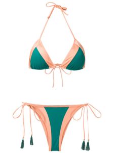 Brigitte bikini bicolore - Vert