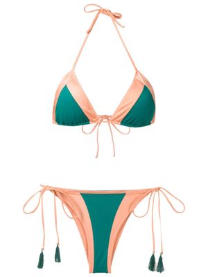 Brigitte bikini bicolore - Vert