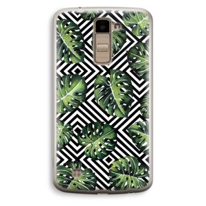 Geometrische jungle: LG K10 (2016) Transparant Hoesje