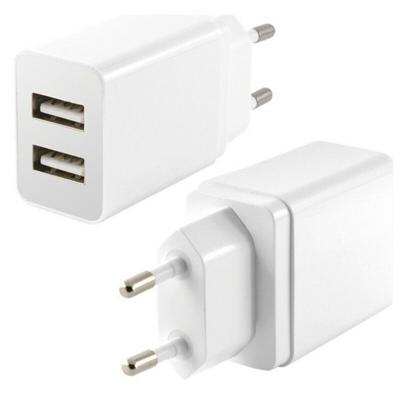 Oplader KSIX 2 USB 2.4A Wit