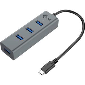 i-tec I-TEC USB C Metal HUB 4 Port passive USB-combi-hub Grijs