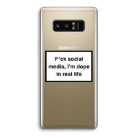 I'm dope: Samsung Galaxy Note 8 Transparant Hoesje