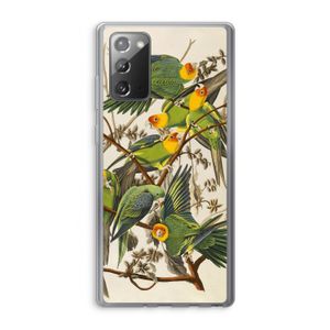 Carolinaparkiet: Samsung Galaxy Note 20 / Note 20 5G Transparant Hoesje