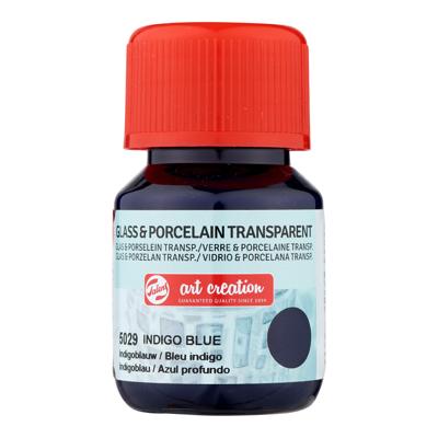 Royal Talens Talens Art Creation Glass & Porcelain Transparant Fles 30 ml - Indigoblauw 5029