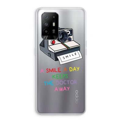 Smile: Oppo A94 5G Transparant Hoesje