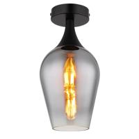 Globo PlafondlampLavus smoke glas Ø 15cm - 15552D3