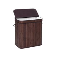 Wasmand met afneembaar deksel en machinewasbaar, Bruin / 100 L