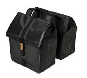 Basil urban dry dubbele fietstas, waterdicht, 50l, mat zwart