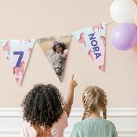 Slingers bedrukken - Driehoekjes - L - 10m