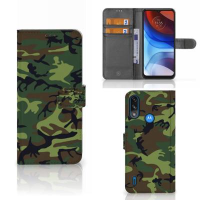 Motorola Moto E7i Power | E7 Power | Telefoon Hoesje | Army Dark