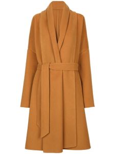 Dolce & Gabbana manteau croisé à taille ceinturée - Marron