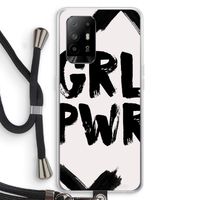 Girl Power #2: Oppo A94 5G Transparant Hoesje met koord