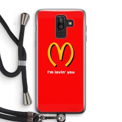 I'm lovin' you: Samsung Galaxy J8 (2018) Transparant Hoesje met koord
