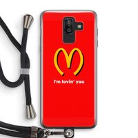 I'm lovin' you: Samsung Galaxy J8 (2018) Transparant Hoesje met koord