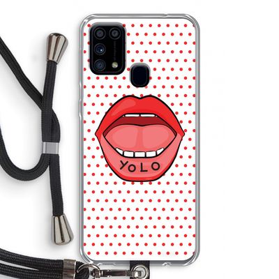 Yolo Denise: Samsung Galaxy M31 Transparant Hoesje met koord