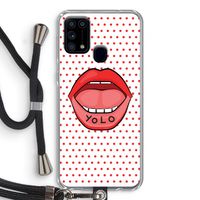 Yolo Denise: Samsung Galaxy M31 Transparant Hoesje met koord