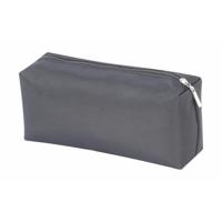 Klassieke toilettas/make-up etui - zwart - 18 x 8.5 x 5 cm - Makeuptas/Toilettas