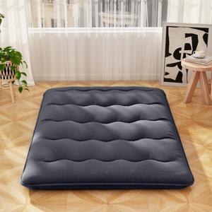 Japanse Futonmatras met Wasbare Hoes & Draagtas Tatami-mat Zwart 140 x 200 cm