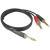 Klotz AY1-0100 2x jack 2p - 1x jack 3p 1 meter verloopkabel