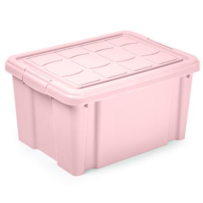Multi Storage Opslagbox met deksel - roze - 16 liter - 40 x 30 x 21 cm - kunststof