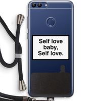 Self love: Huawei P Smart (2018) Transparant Hoesje met koord