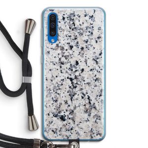 Gespikkelde marmer: Samsung Galaxy A50 Transparant Hoesje met koord