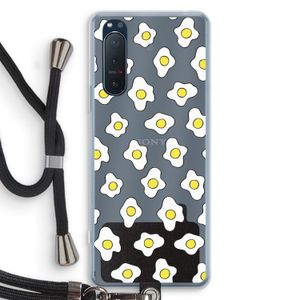 Spiegeleitjes: Sony Xperia 5 II Transparant Hoesje met koord