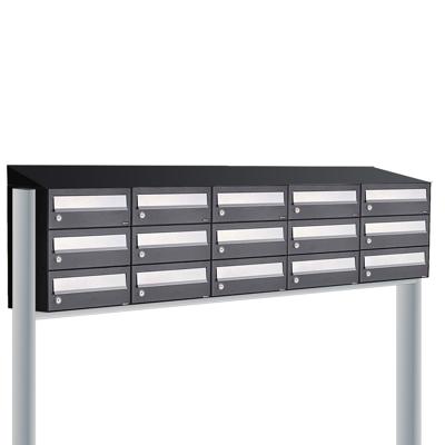 Allux Hive Set 5-Breed, 3-Hoog Met Dak Op Statief Zwart - 40030070_5x3ds