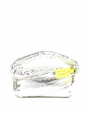 Off-White pochette Pump Pouch Disco - Argent