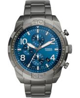 Fossil Heren Bronson chronograaf rookkleurig roestvrij stalen horloge FS5711