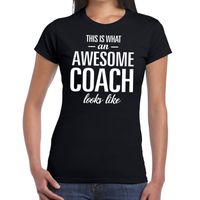 Awesome coach cadeau t-shirt zwart dames 2XL  - - thumbnail