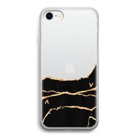 Gouden marmer: iPhone SE 2020 Transparant Hoesje