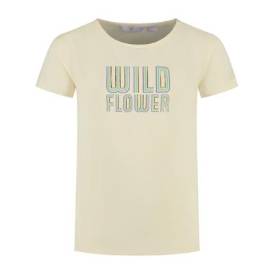 MAYCE zomer t-shirt meisjes - off wit - artwork