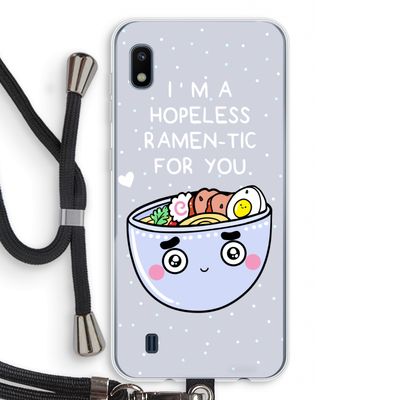 I'm A Hopeless Ramen-Tic For You: Samsung Galaxy A10 Transparant Hoesje met koord