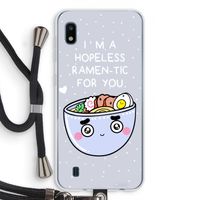 I'm A Hopeless Ramen-Tic For You: Samsung Galaxy A10 Transparant Hoesje met koord
